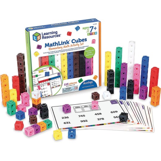 MathLink Cubes learning activity set