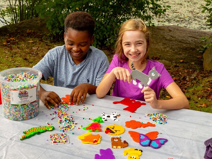 Outdoor arts and crafts fuse bead project