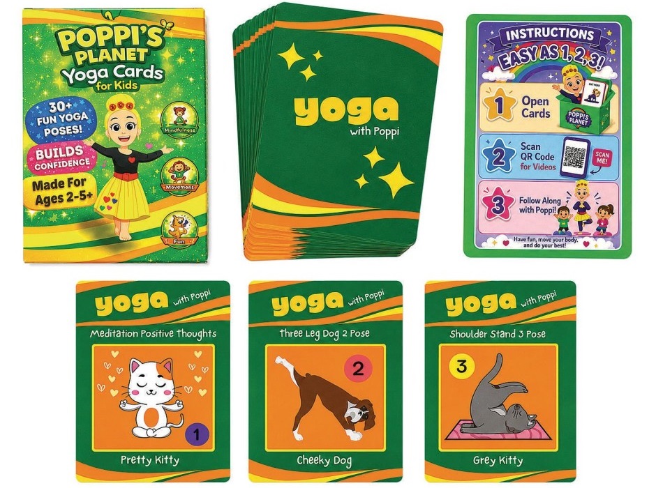 Poppi's Planet Yoga Cards