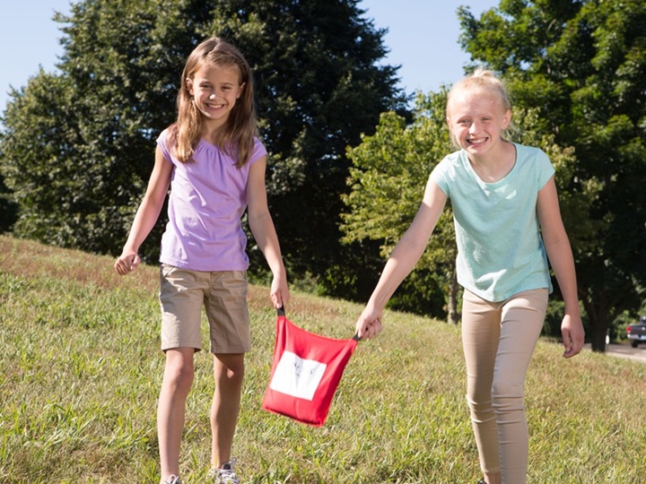 Outdoor team activity and active play