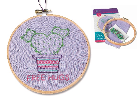 cactus emroidery kit