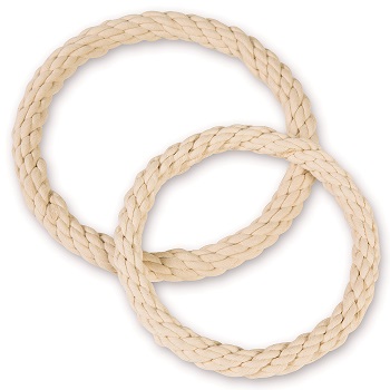 cotton braided wreath